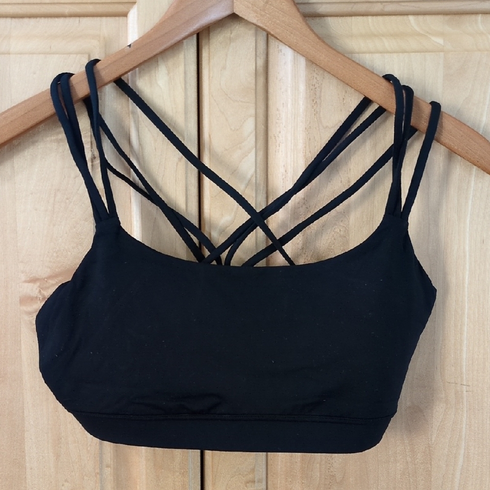 GAP Black Strappy Sports Bra with Bra Pads